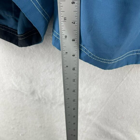 Speedo Marina Volley Shorts Men's Sz M Blue Drawstring Elastic Waist Lined - Picture 5 of 11